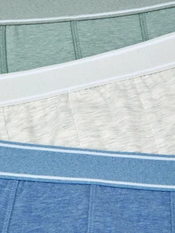 Sous-Vêtements|Primark Lot De 3 Boxers Chinés Bleu