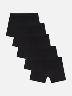 Sous-Vêtements|Primark Lot De 5 Boxers En Modal Mélangé Noir