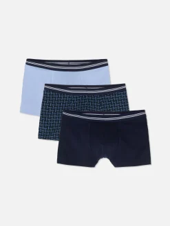 Sous-Vêtements|Primark Lot De 3 Boxers Variés Bleu marine