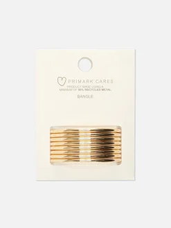 Bijoux|Primark Lot De 8 Bracelets Joncs Métallisés Jaune