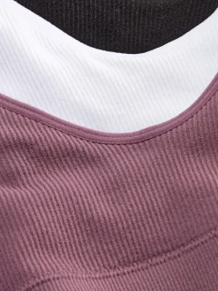 Soutiens-Gorge|Primark Lot De 3 Brassières Caraco Courtes Sans Couture Noir