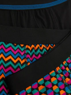 Sous-Vêtements|Primark Lot De 3 Caleçons à Motif Géométrique Tendance Rose