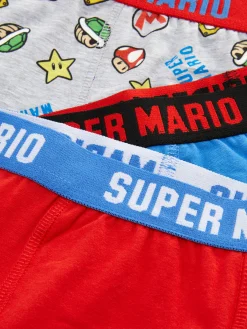 Sous-Vêtement|Primark Lot De 3 Caleçons Super Mario Multicolore