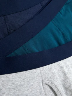 Sous-Vêtements|Primark Lot De 3 Caleçons Variés En Coton Mélangé Vert foncé