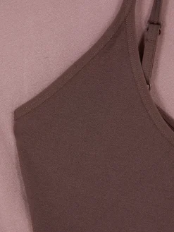 Sous-Vêtements Gainants|Primark Lot De 2 Caracos Décolletés Moka