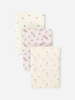 Carnets|Primark Lot De 3 Carnets A5 à Motif Floral Rose
