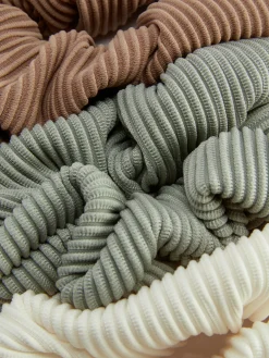 Accessoires Cheveux|Primark Lot De 3 Chouchous Côtelés Vert