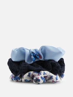 Accessoires Cheveux|Primark Lot De 3 Chouchous Disney Lilo & Stitch Bleu marine