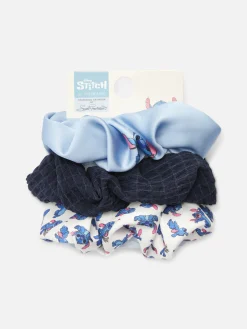 Accessoires Cheveux|Primark Lot De 3 Chouchous Disney Lilo & Stitch Bleu marine