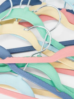 Solutions De Rangement Murales Et Cintres|Primark Lot De 10 Cintres Colorés Pour Enfants Multicolore