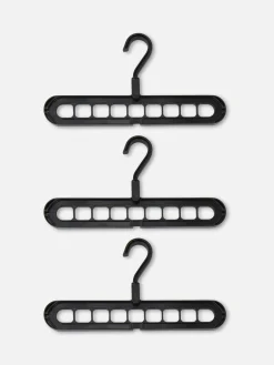 Solutions De Rangement Murales Et Cintres|Primark Lot De 3 Cintres Compacts Noir