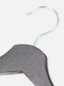 Solutions De Rangement Murales Et Cintres|Primark Lot De 5 Cintres En Bois Noir