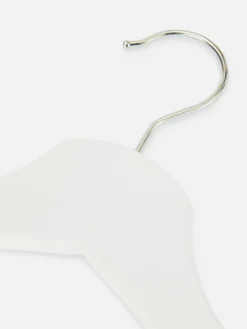 Solutions De Rangement Murales Et Cintres|Primark Lot De 5 Cintres En Bois Blanc