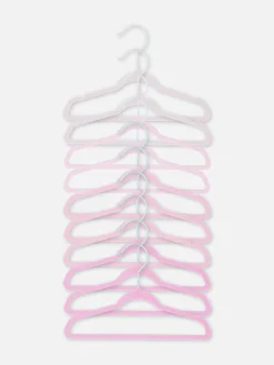 Solutions De Rangement Murales Et Cintres|Primark Lot De 10 Cintres Pour Bébé Rose