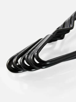 Solutions De Rangement Murales Et Cintres|Primark Lot De 10 Cintres Pour Vêtements Noir