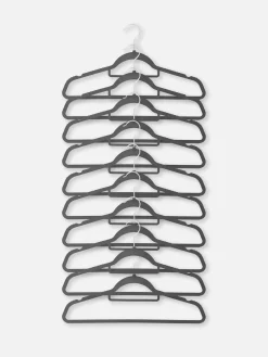 Solutions De Rangement Murales Et Cintres|Primark Lot De 10 Cintres Pour Vêtements Noir