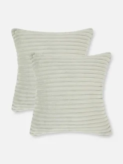 Coussins Et Housses De Coussins|Primark Lot De 2 Coussins Côtelés Gris