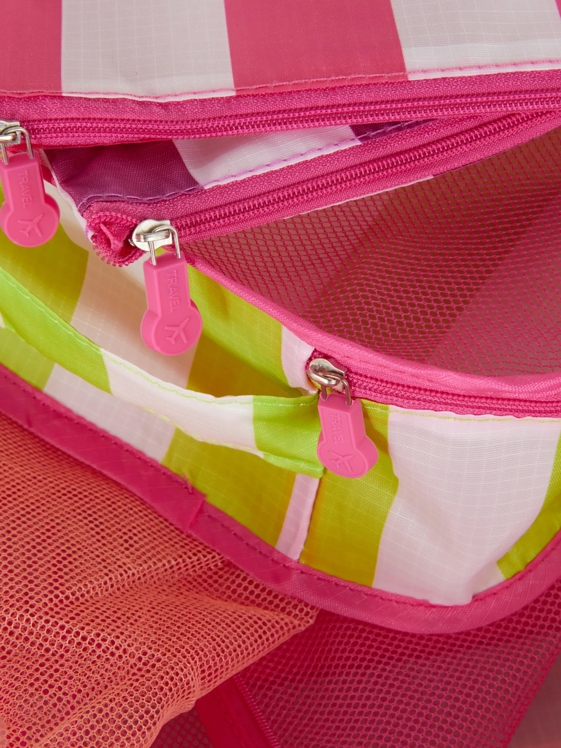 Accessoires Voyages|Primark Lot De 5 Cubes De Rangement à Rayures Multicolore