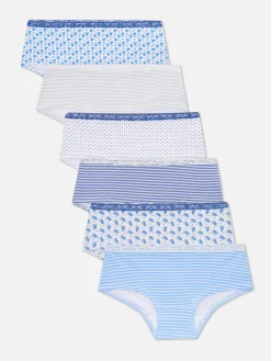 Sous-Vêtement|Primark Lot De 6 Culottes à Motifs Multicolore