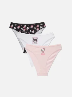Culotte|Primark Lot De 3 Culottes échancrées Hello Kitty Rose