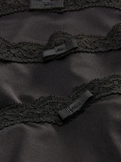 Culotte|Primark Lot De 3 Culottes En Microfibre Et En Dentelle Noir