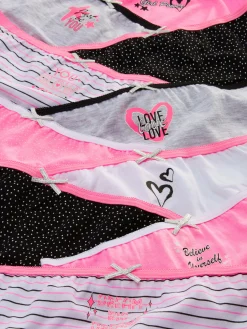 Sous-Vêtement|Primark Lot De 10 Culottes Graphiques Multicolore