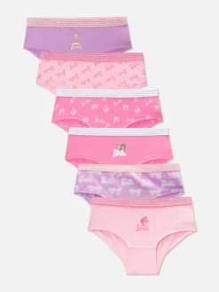 Sous-Vêtement|Primark Lot De 6 Culottes Hipster Barbie Rose