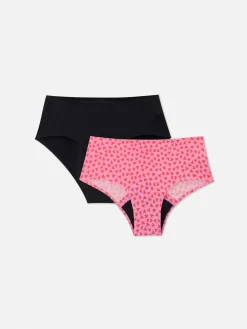 Culotte|Primark Lot De 2 Culottes Sans Coutures Rose