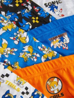 Sous-Vêtement|Primark Lot De 6 Culottes Sonic Le Hérisson Multicolore
