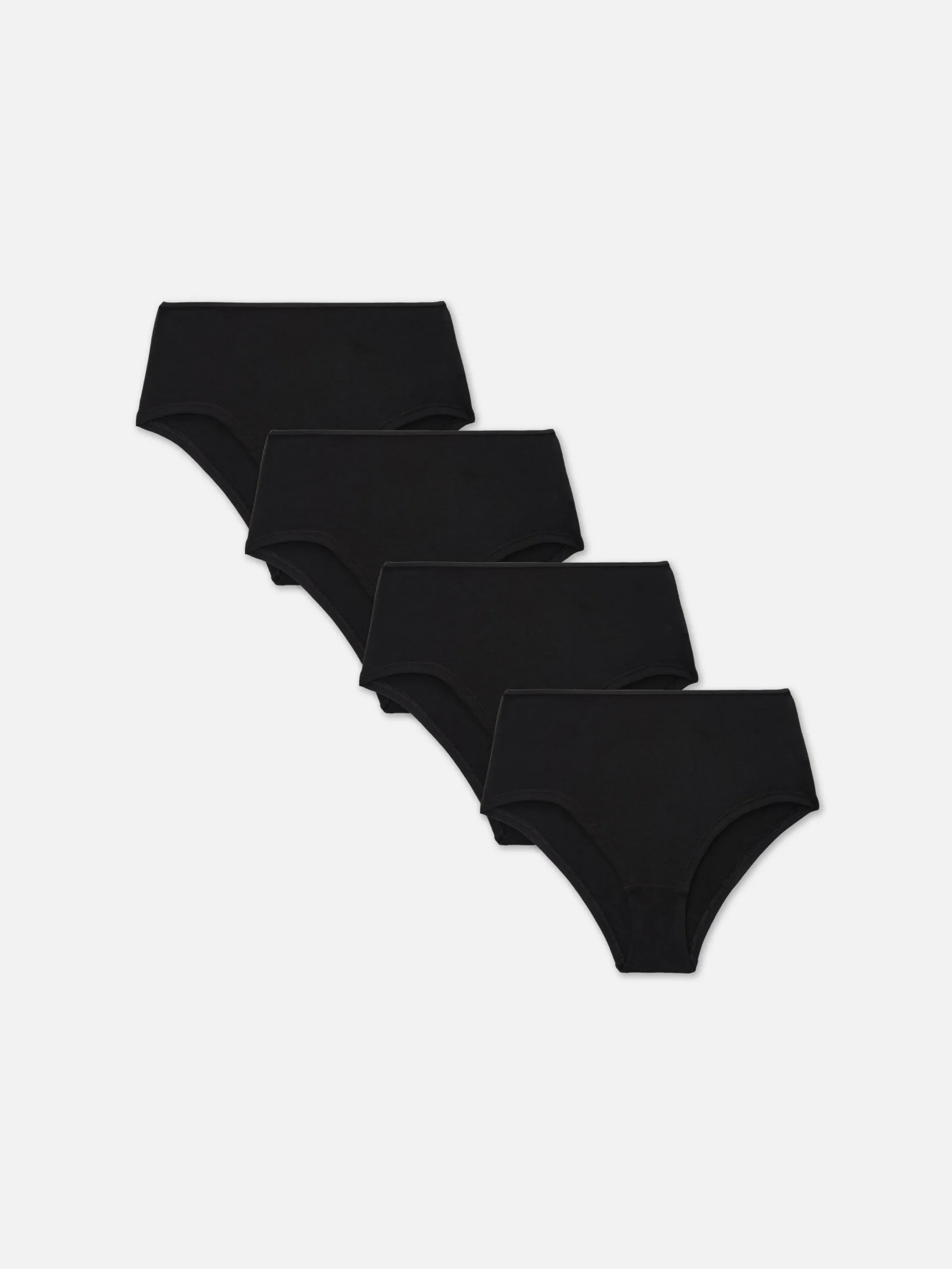 Culotte|Primark Lot De 4 Culottes Taille Haute Noir