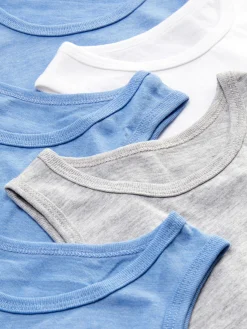 Sous-Vêtement|Primark Lot De 5 Débardeurs Gris