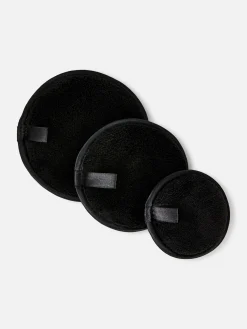 Accessoires De Soins|Primark Lot De 3 Disques Exfoliants De Tailles Différentes Noir