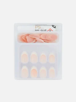 Faux Ongles|Primark Lot De 36 Faux Ongles Glossy En Amande PS... Nude