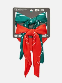 Chapeaux, Gants Et Écharpes|Primark Lot De 2 Foulards Rita Ora Rouge