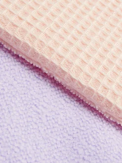 Accessoires De Soins|Primark Lot De 2 Gants Démaquillants Double Face Lilas