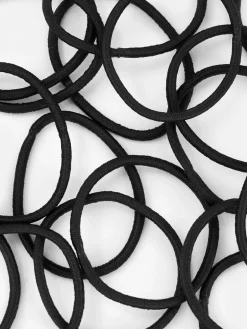 Accessoires Cheveux|Primark Lot De 60 élastiques à Cheveux Noir