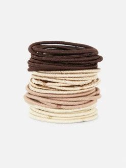 Accessoires Cheveux|Primark Lot De 60 élastiques Fins à Cheveux Marron
