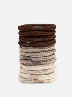 Accessoires Cheveux|Primark Lot De 12 élastiques épais Pour Cheveux Multicolore