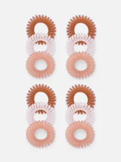 Accessoires Cheveux|Primark Lot De 12 élastiques Pour Cheveux En Spirale Transparent
