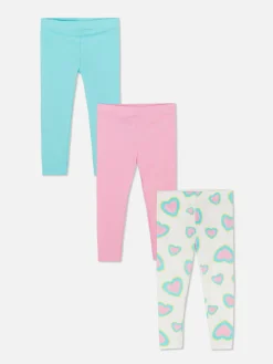 Pantalons Et Leggings|Primark Lot De 3 Leggings à Motifs Variés Multicolore