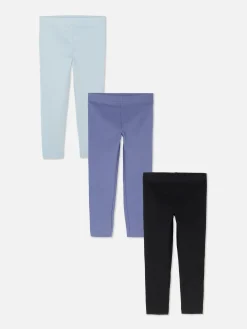 Pantalons Et Leggings|Primark Lot De 3 Leggings à Motifs Variés Bleu