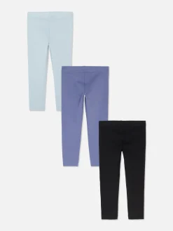 Pantalons Et Leggings|Primark Lot De 3 Leggings à Motifs Variés Bleu