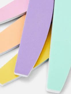 Soins Des Ongles|Primark Lot De 5 Limes à Ongles Incurvées PS Multicolore