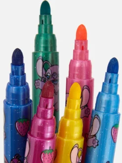 Loisirs Creatifs|Primark Lot De 6 Marqueurs à Paillettes Disney Lilo & Stitch Multicolore