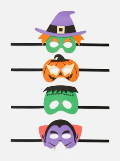 Déguisements Halloween Pour Enfants|Tout Halloween|Primark Lot De 4 Masques D'Halloween Multicolore