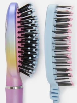 Brosses Et Peignes|Primark Lot De 2 Mini Brosses à Cheveux Disney Lilo & Stitch PS... Multicolore