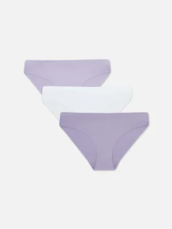 Culotte|Primark Lot De 3 Mini Culottes à Motif Animal Lilas