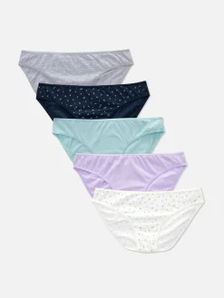 Culotte|Primark Lot De 5 Mini Culottes De Style Varié Lilas