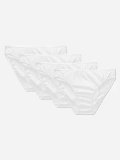 Culotte|Primark Lot De 5 Mini Culottes En Coton Blanc