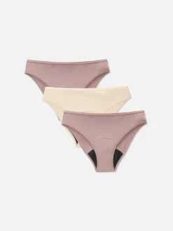 Culotte|Primark Lot De 3 Mini Culottes Menstruelles Moka